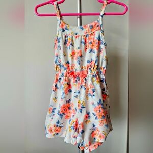 Little Lass Floral Print Romper, 3-6mos.